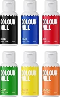 Oil-Based Food Coloring, 20 Milliliters (Primary Pack)