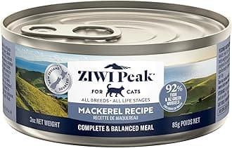 Ziwi Peak Wet Cat Food, Mackerel Flavor - Pack of 24 x 85g - Total: 2020g