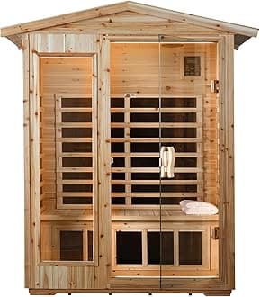 KUNSANA Infrared Sauna for Home 2 Person Indoor/Outdoor