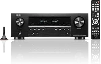 Denon AVR-S670H Home Theater Receiver 5.2 Ch - UHD HDMI Receiver 8K (75W x 5), HEOS Streaming, Bluetooth, Wi-Fi, Dolby TrueHD, Dolby Pro Logic II and DTS HD