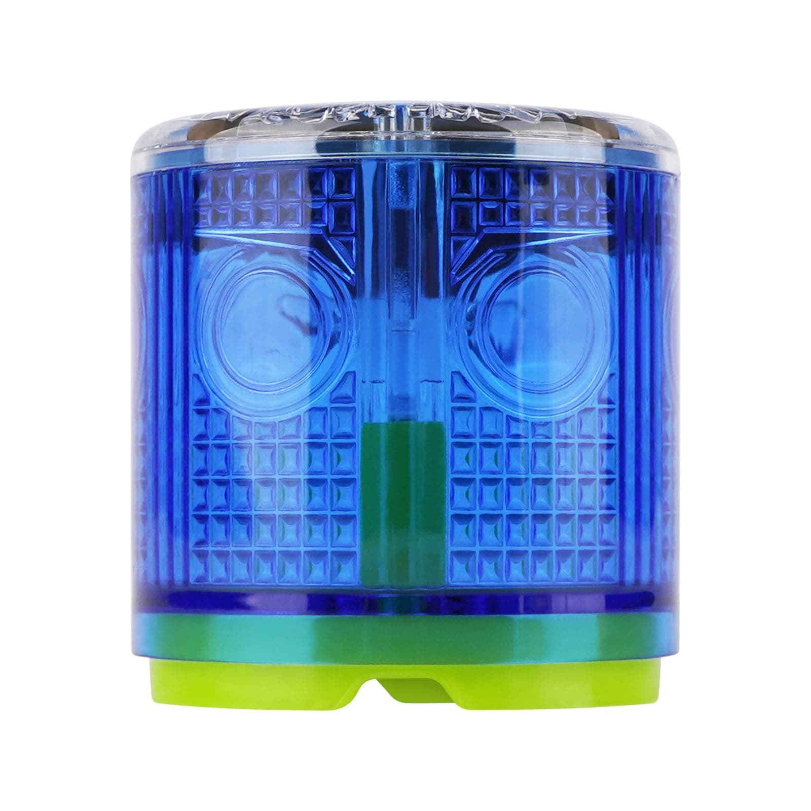 Aolyty Solar Strobe Warning Light Strong Magnetic Base Flashing Super Bright 360 Degree Automatically Turn On Waterproof for Construction Traffic Factory (Blue)