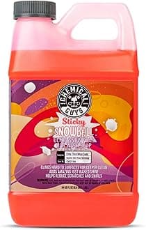 Chemical Guys CWS21564 Sticky Snowball Ultra Snow Foam Car Wash Soap (for Foam Cannons, Foam Guns or Bucket Washes) for Cars, Trucks, Motorcycles, RVs & More 64 fl oz (Half Gallon) Cherry Scent