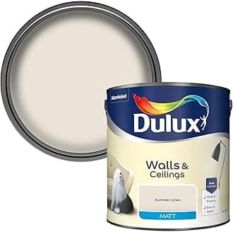 DuluxMatt Emulsion Paint For Walls And Ceilings - Summer Linen 2.5 Litres