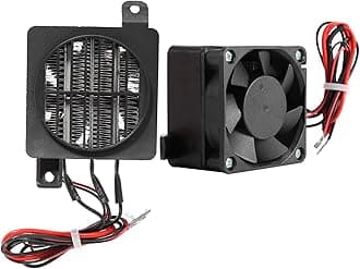 GOTOTOP PTC Heater 24V Constant Temperature PTC Fan Car Heater Small Space Heating Incubator(24V 300W)