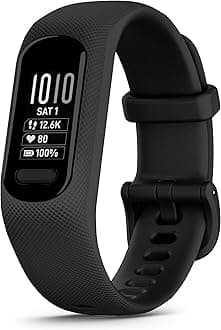 Garmin vívosmart® 5, Fitness Tracker, Long-Lasting Battery, Simple Design, Black (Renewed)