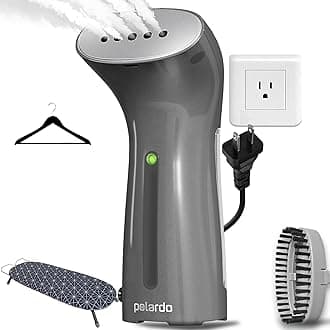Best Steamer for Clothes, Hand Held Portable Travel Garment Steamer, Metal Steam Head, 25s Heat Up, Pump System, Mini Size, Handheld Steamer for Any Fabrics, No Water Spitting (120, Volts)