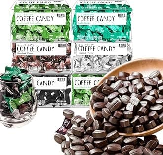 Coffee Candy Gifts Box 3.52oz/100g(about 120 toffee), Ready to eat yogurt Fruit flavored Candy, delicious Childhood Candy,New Year Candy,Wedding Snacks Gifts (Hazelnut flavor,200g)