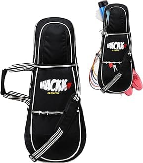 WHACKKSmash Black White Tennis/Squash/Badminton Kit Bag (9099)