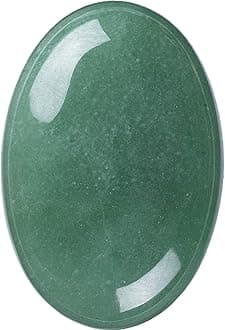 Green Aventurine Palm Stone Crystal Natural Chakra Therapy Polished Healing Crystal Oval Pocket Gemstone for Anxiety Stress Relief