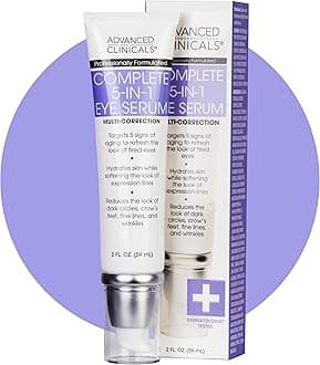 Advanced Clinicals, Complete 5 in 1 Eye Serum, Multi Collection, 59 ml (2 fl oz)