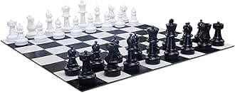 MegaChess 25 Inch Giant Plastic Chess Set - Accessories Available! (w/Plastic Board)
