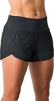 Tough Mode Womens 3'' Lightweight Running WOD Volleyball Shorts Workout Mesh Liner Zip Pocket'