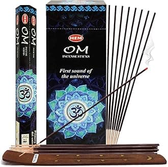 Om Incense Sticks and Incense Stick Holder Bundle Insence Insense Hem Incense Sticks
