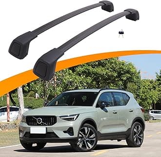 Snailfly Upgraded Roof Rack Cross Bars Fit for Volvo XC40 2018-2025 Lockable Quiet Crossbars Cargo Accessories