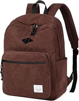 School Backpack,VASCHY Water Resistant Lightweight Casual Backpack for Men Women with Padded Laptop Sleeve