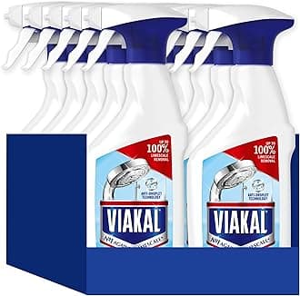 Viakal Limescale Remover Spray, Classic, Cleaning Products, Bathroom Cleaner Spray, 5 Litre (500 ml x 10), Toilet Cleaner Limescale Remover