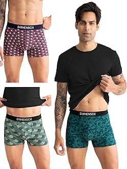 DAMENSCH Men Deo-Cotton Printed Group 11 Trunks (pack of 3)