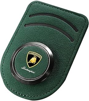 Sunglasses Holder for Lamborghini LM001 1980-1983, Suede Leather Eyeglass Holder, Car Sun Visor Glasses, Portable Clip Auto, Car accessories,Green
