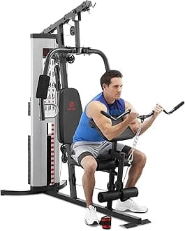 Marcy Multifunctional Workout Station 100lbs to 200lbs Stack Home Gym for Weightlifting and Bodybuilding
