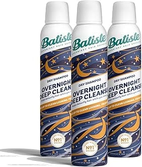 Batiste Overnight Deep Cleanse 200ml - Leave-In Deep Cleansing Dry Shampoo for Overnight Use - Absorbs Oil for Clean Looking Fresh Hair Overnight (Pack of 3)