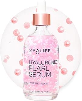 Spa Life Face Serum: Hyaluronic Acid Serum 100 ml (3.7 oz) - Smoothing & Hydrating Daily - Targets Dryness, Fine Lines, & Wrinkles - Helps Plump Skin, Dissolving Pearl Capsules for Instant Luminosity