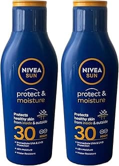 Nivea Sun Protect and Moisture Moisturising Sun Lotion SPF 30-200 ml (Pack of 2)