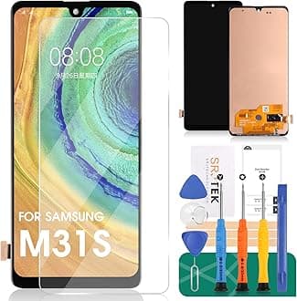 Not Original for Samsung Galaxy M31s LCD Screen for Samsung M31s Screen Replacement M317 LCD Display SM-M317F Touch Digitizer Assembly SM-M317F/DS Repair Kit(Black No Frame