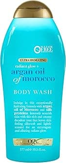 Radiant Glow + Argan Oil of Morocco Extra Hydrating Body Wash, 19.5 Ounce by OGX