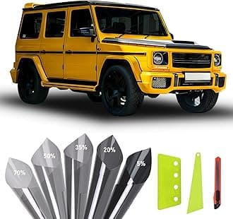 Window Tint Film for Cars Privacy Protection Automotive Film 70% VLT Nano Ceramic Car Winodw Tint Front Windshield Heat Glare UV IR Rays Block Scratch Resistance 30" X15ft