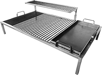 Luxury Argentine Grill with removable iron modules - Iron Argentina Grill - BBQ Parrilla Asado. (40 x 24 in)