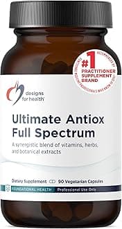 Ultimate Antiox Full Spectrum - Antioxidant Supplement with Resveratrol, Acerola, Lutein, Curcumin C3, Quercetin + More (90 Capsules)