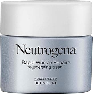 Neutrogena Rapid Wrinkle Repair Retinol Regenerating Anti-Aging Face Cream & Hyaluronic Acid; Anti-Wrinkle Retinol Moisturizer & Neck Cream, with Hyaluronic Acid & Retinol, 1.7 oz