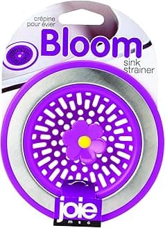 Joie Bloom Kitchen Sink Strainer Basket, Fits All Standard Sinks, Stainless Steel, Cute Garbage Disposal Drain Cover, 4.5-Inch, Flower, Colors May Vary