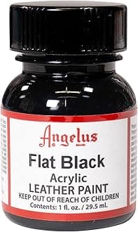 Angelus Leather Paint 1 oz, Flat Black