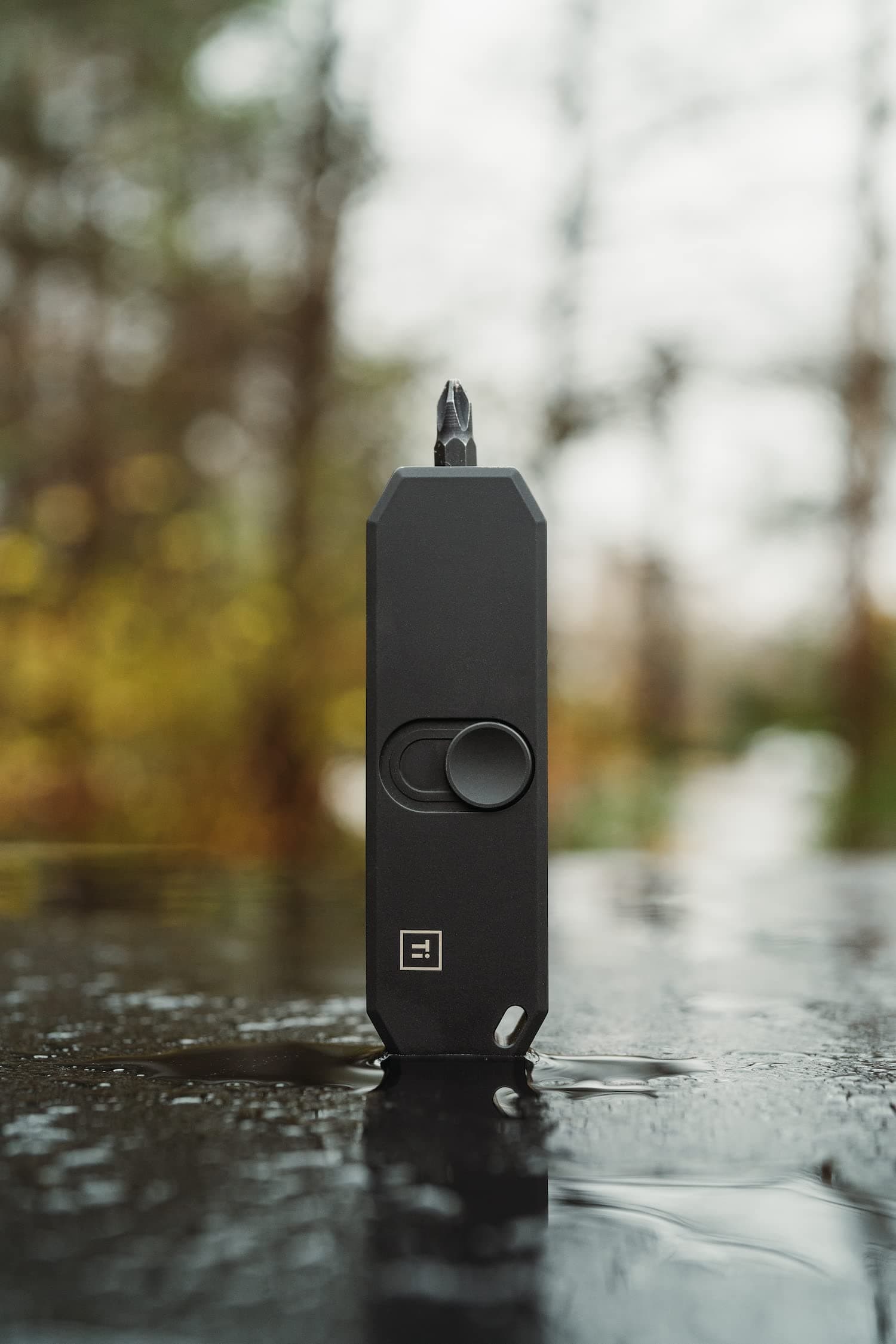 Bit Bar II (DLC Black) - Multitool - Titanium - Titanium Leather Handle