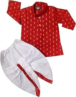 Dhoti Kurta Set for Kids | Pure Cotton Kurta Pyjama Set for Boys