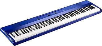 KORGLiano Portable Digital Piano with Premium Soft-Touch Keyboard - Blue
