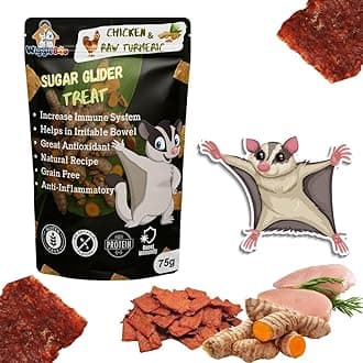 Chicken & Raw Turmeric Suger Glider Treat | Protein Rich | Fiber Rich | Crunchy Healthy Snacks | 75g