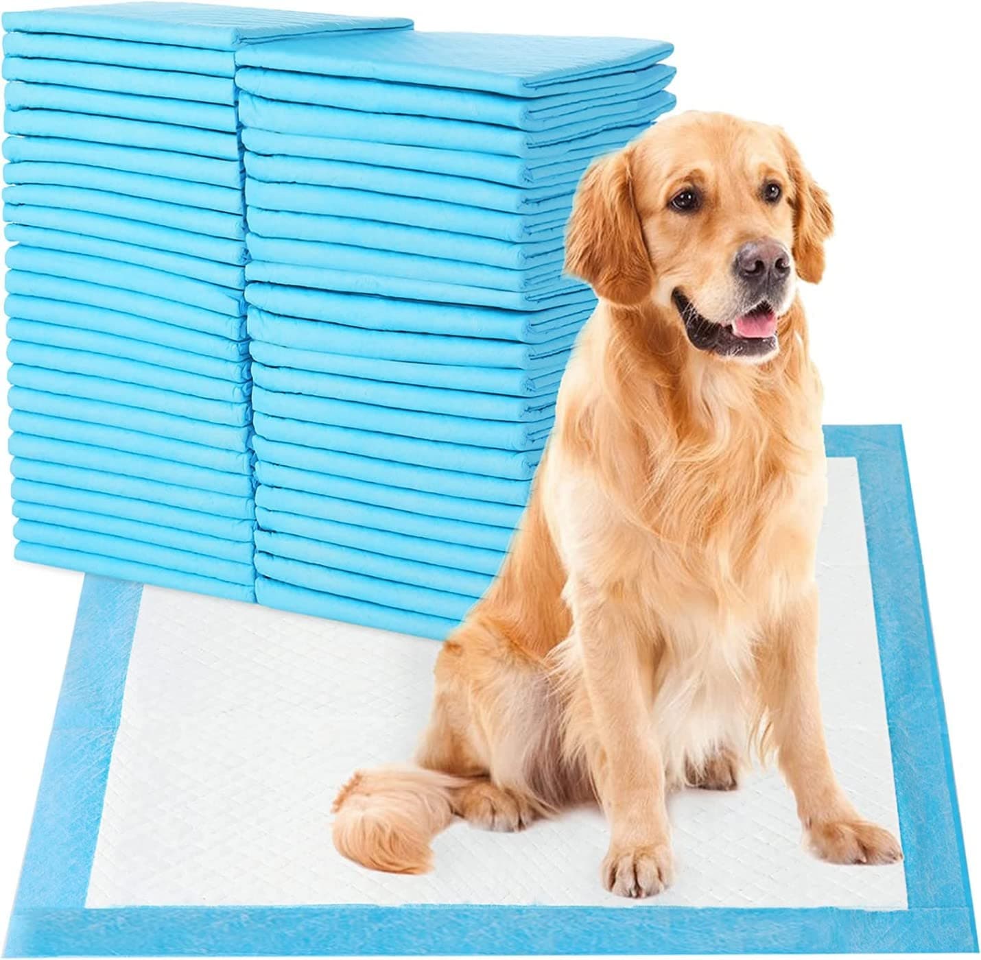 SKY-TOUCH Disposable Dog Training Pads 60X90cm, Absorbent Quick Drying Leak-Proof Pee Pads with 5 Highly Absorbent Layers, Puppy Pads For Potty Training For Pets, 40 Pieces