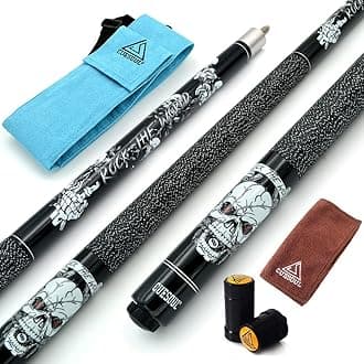 CUESOUL 58 inch 19/20/21 oz 1/2 Maple Pool Cue Stick Kit-Rockin Series