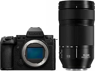 Panasonic LUMIX S5IIX Mirrorless Camera (DC-S5M2XBODY) with LUMIX S Series 70-300mm Lens (S-R70300)