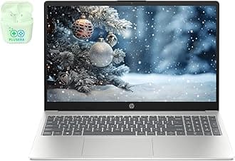 HP 15.6" FHD Business & Student Laptop Computer, 10-Core Intel Core i5, Windows 11 Pro Laptop with Microsoft Office Home & Business Included, PLUSERA Earphones (Intel Core i5, 24GB RAM | 1TB SSD)