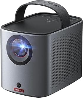 Mars 3 Air GTV Projector - Netflix Officially Licensed, 400 ANSI-Lumen Brightness, Native 1080P, Dolby Digital Sound,150-Inch Picture, Built-In Battery for 2.5 Hours of Playtime Anywhere.