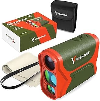 Visiocrest ﻿﻿Laser Range Finder for Golf, Hunting and Archery - 3000FT High Precision Distance Measuring Rangefinder - Professional Scan Fog and Speed Mode