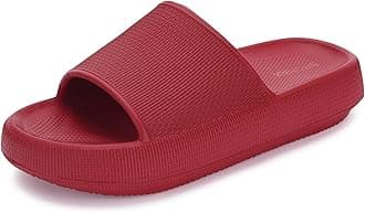 - Pillow Slippers for Women and Men | House Slides Shower Sandals | Cushioned Thick Sole