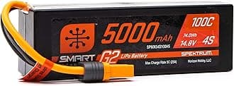 Spektrum SPMX54S100H5 5000mAh 4S 14.8V Smart G2 LiPo 100C IC5, Multi