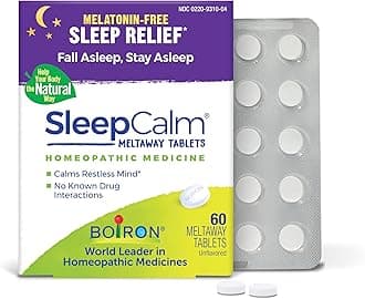 Boiron SleepCalm Sleep Aid for Deep, Relaxing, Restful Nighttime Sleep - Melatonin-Free and Non Habit-Forming - 60 Count