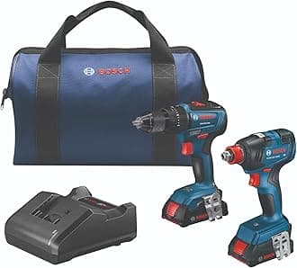GXL18V-240B22 18V 2-Tool Combo Kit with 1/2 in. Hammer Drill/Driver, Freak 1/4 in. and 1/2 in. Two-in-One Bit/Socket Impact Driver and (2) 2.0 Ah Slimpack Batteries