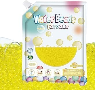 120,000 Pcs Yellow Water Beads,Non Toxic Water Beads for Vase Filler,Plant,Floating Candles,Wedding and Home Decoration