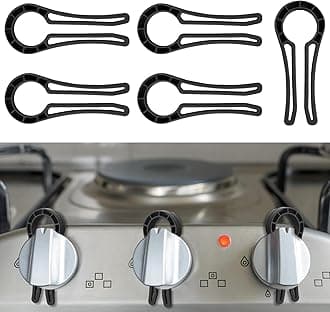 Stove Knob Safety Locks – Gas Stove Oven Knob Safety Covers – Baby Proofing Locks (5 Pack)
